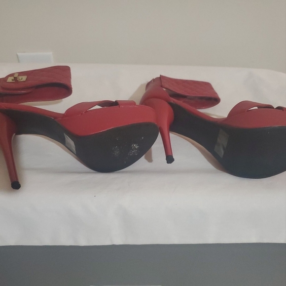 Faux Leather Heels - Picture 3 of 3